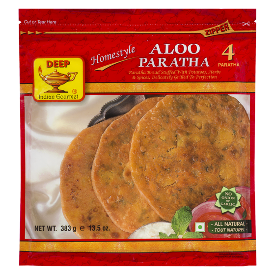Deep Aloo Paratha 383 g, $0.91/100g