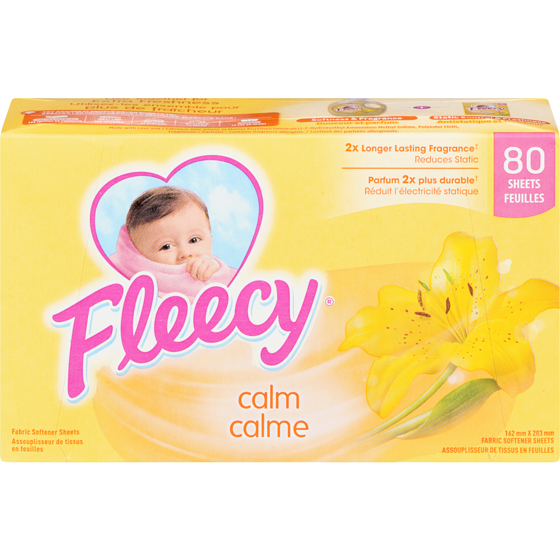 Fleecy Feuilles assouplissantes pour la sécheuse 1 ea, 6,88 $/100ch