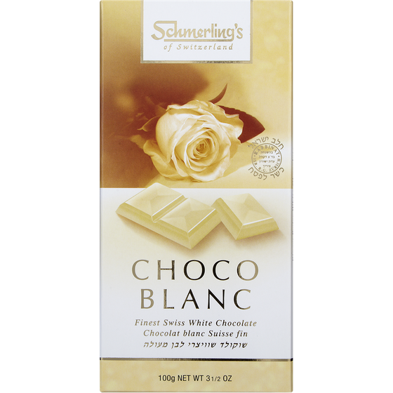 Schmerlings Choco Blanc 100 g, $9.49/100g