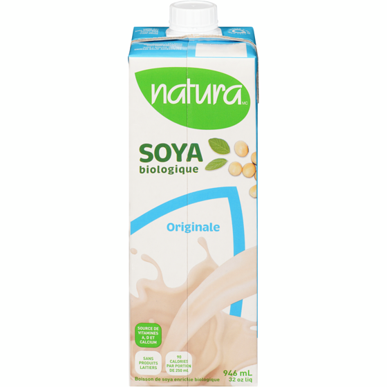 Natura Boisson de soya bio enrichie originale 946 ml, 0,26 $/100ml