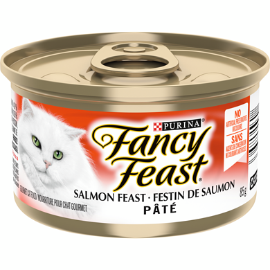 Purina Fancy Feast Pâté Festin de Saumon, Nourriture Humide pour Chats 85 g 85 g, 1,29 $/100g