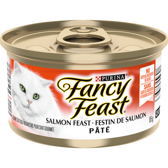 Purina Fancy Feast Pâté Festin de Saumon, Nourriture Humide pour Chats 85 g 85 g, 1,06 $/100g