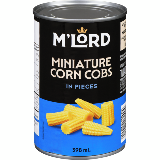M'Lord Miniature Corn Cobs Cut 398 ml, $0.63/100ml