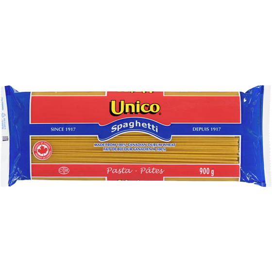 Unico Pasta, Spaghetti 900 g, $0.37/100g