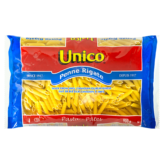 Unico Pasta, Penne Rigate 900 g, $0.33/100g