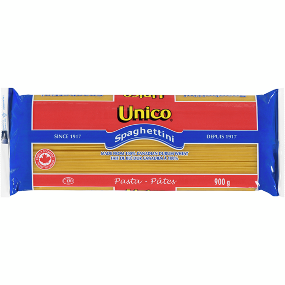 Unico Pasta, Spaghettini 900 g, $0.37/100g