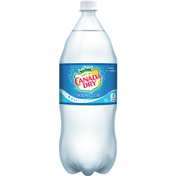 Canada Dry Soda Club, Bouteille 2 l, 0,21 $/100ml