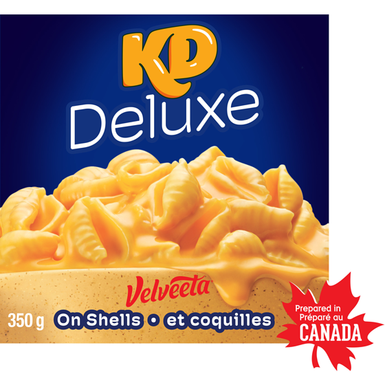 Kraft Coquilles et sauce velveeta deluxe 350 g, 1,71 $/100g