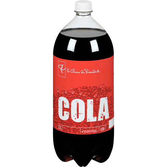 le Choix du Président Cola 2 l, 0,09 $/100ml