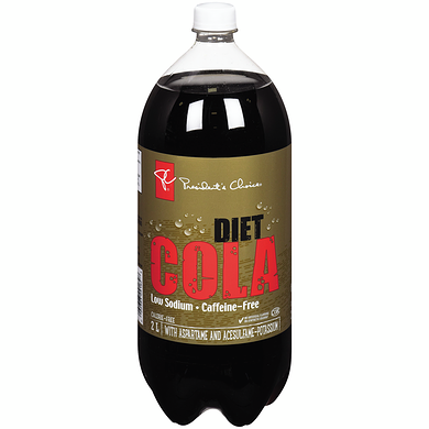 President's Choice Low Sodium & Caffeine-Free Diet Cola 2 l, $0.07/100ml