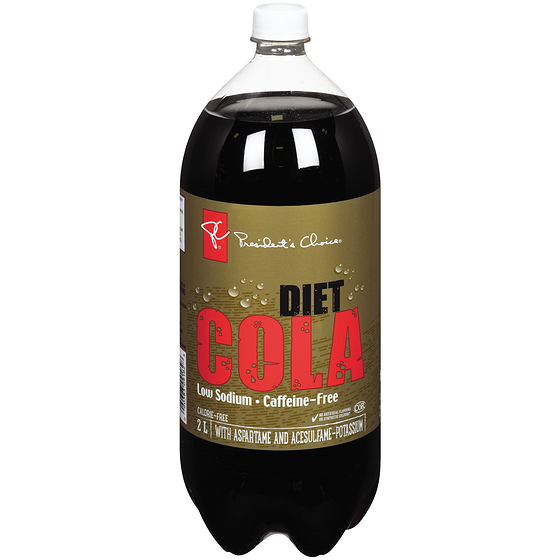 President's Choice Low Sodium & Caffeine-Free Diet Cola 2 l, $0.09/100ml