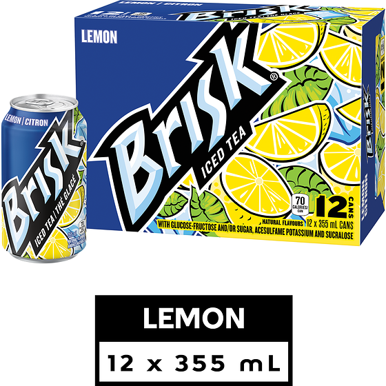 Brisk Lemon Iced Tea 12x355.0 ml, $0.21/100ml