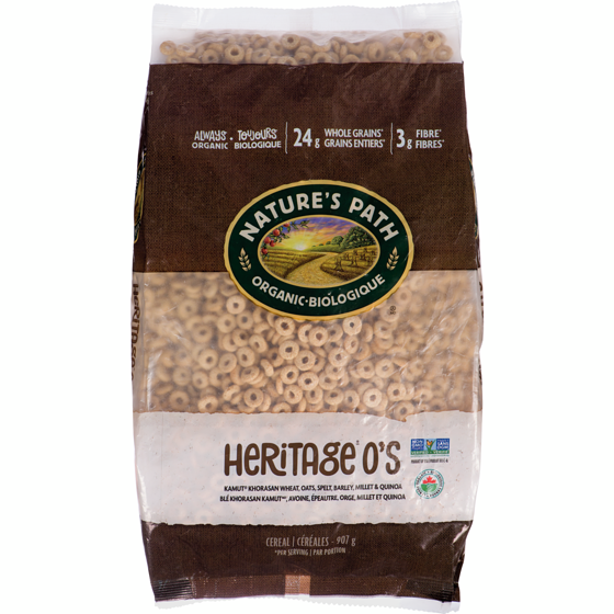 Nature’s Path Céréales biologiques Heritage O’s 907 g, 1,10 $/100g