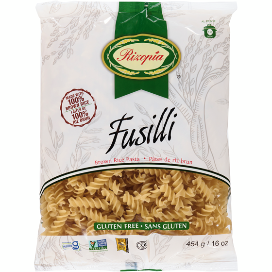 Rizopia Fusilli riz brun 454 g, 0,88 $/100g
