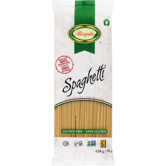 Rizopia Pâtes de riz brun Spaghetti 454 g, 0,55 $/100g