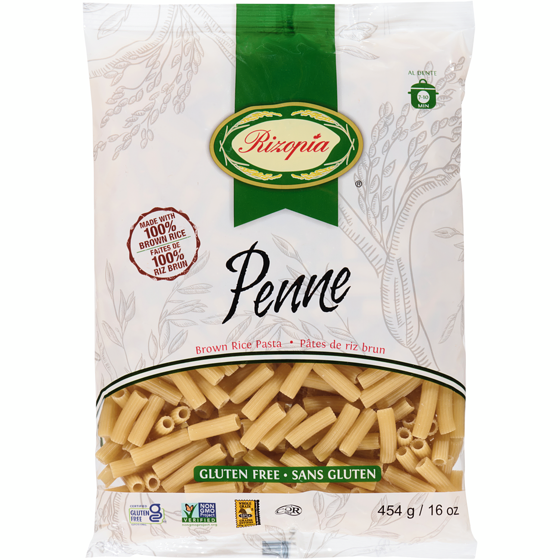 Rizopia Pasta Brown Rice Penne 454 g, $0.88/100g