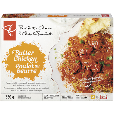 le Choix du Président Poulet au beurre 350 g, 1,29 $/100g