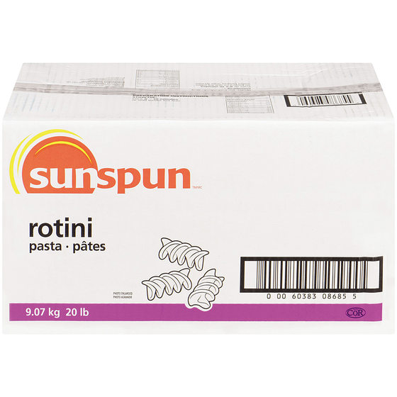 Sunspun Pâtes rotini 5 kg, 0,26 $/100g