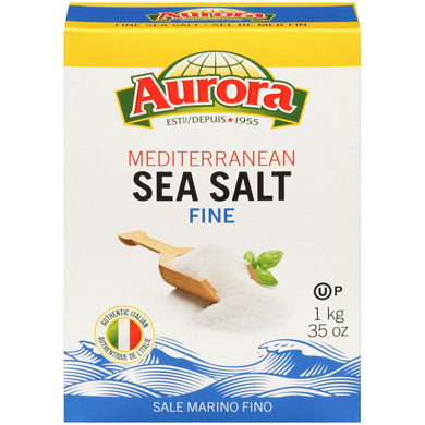 Aurora Mediterranean Seas Salts, Fine 1 kg, $0.18/100g
