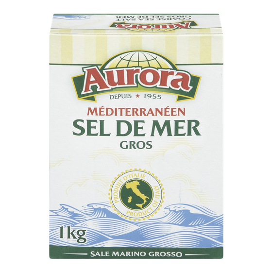 Aurora Sel de mer, grains grossiers 1 kg, 0,20 $/100g