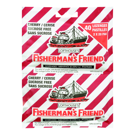 Fisherman's Friend Cherry, Twin Pack 40 ea, $0.10/1ea