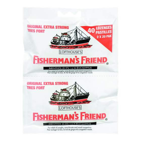 Fisherman’s Friend Pastilles extra-fortes à saveur originale offertes en paquet double 44 ea, 0,09 $/1ch