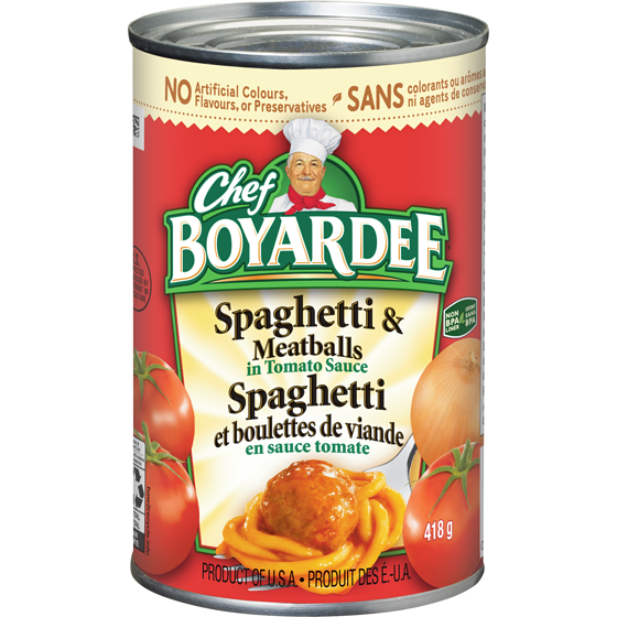 Chef Boyardee Spaghetti & Meatballs 418 g, $0.52/100g
