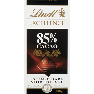 Lindt EXCELLENCE 85% Cacao Dark Chocolate Bar 100 g, $5.99/100g