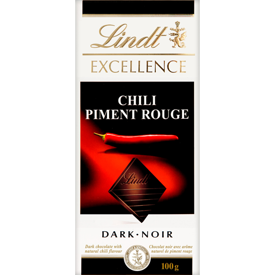 Lindt EXCELLENCE Barre de chocolat noir au piment 100 g, 5,99 $/100g