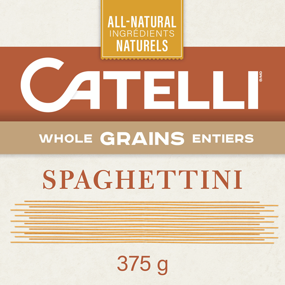 Catelli Pâtes Grains Entiers, Spaghettini 375 g, 1,00 $/100g
