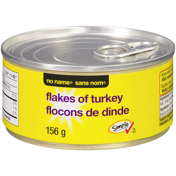 No Name Flakes of Turkey 156 g, $1.60/100g