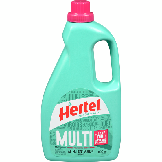 Hertel Nettoyant multi-surface, parfum frais 800 ml, 0,47 $/100ml