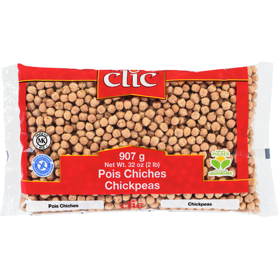 Clic Pois chiches 907 g, 0,33 $/100g