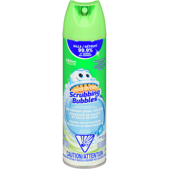 Scrubbing Bubbles Désinfectant Chasseur de saleté de salle de bain, parfum Rosée du matin 623 g, 0,80 $/100g