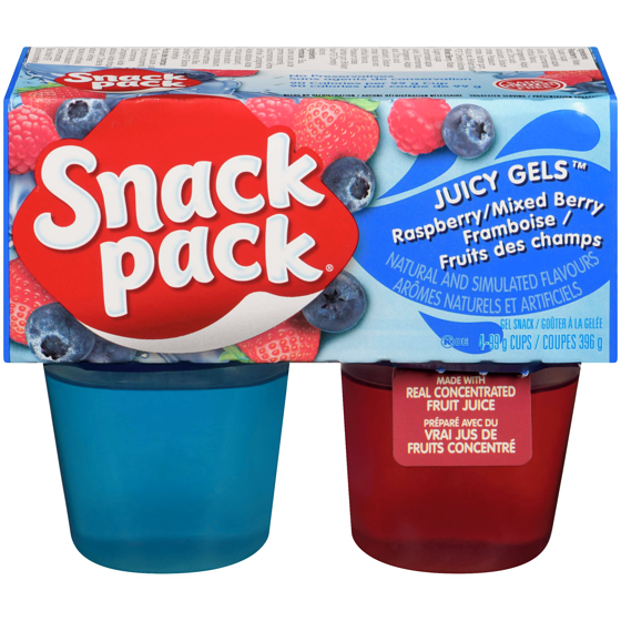 Snackpack Snack Pack, Juicy Gels, Raspberry Mixed Berry 4x99.0 g, $0.51/100g