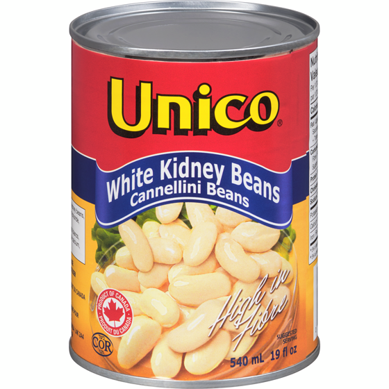 Unico White Kidney Beans 540 ml, $0.31/100ml