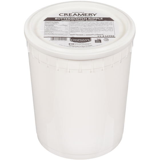 Chapmans Markdale Creamery Butterscotch Ripple Ice Cream 11.4 l, $0.31/100ml