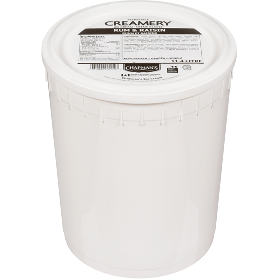 Chapmans Markdale Creamery Rum & Raisin Ice Cream 11.4 l, $0.31/100ml