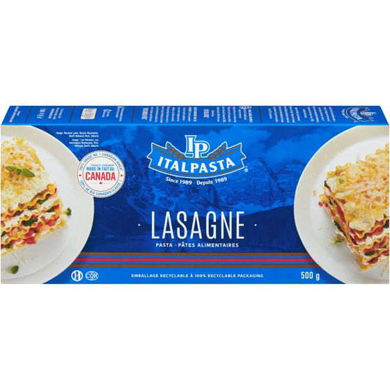 Italpasta Lasagne 500 g, 0,76 $/100g