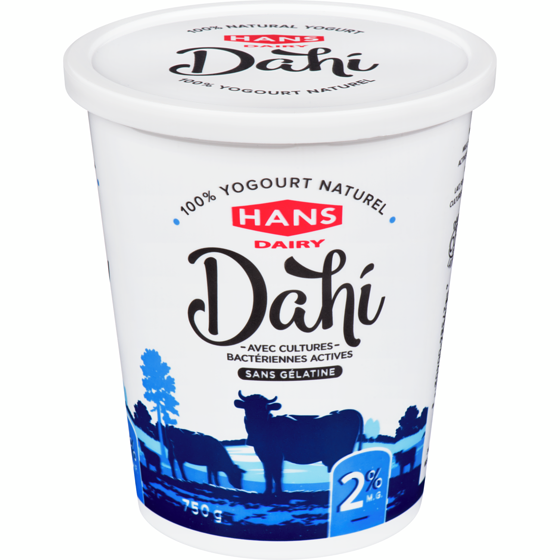 Hans Yogourt dahi naturel 750 g, 0,40 $/100g
