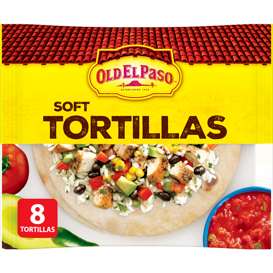 Old El Paso Soft Flour Tortillas, Large 8 ct 334 g, $1.19/100g