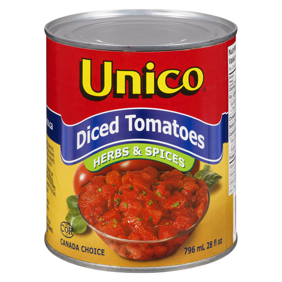 Unico Diced Tomatoes, Herbs & Spices 796 ml, $0.34/100ml