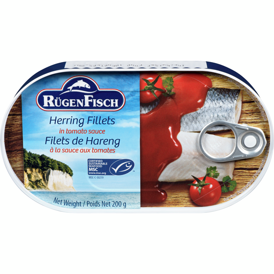Ruegen Herring Fillets in Tomato Sauce 200 g, $2.00/100g