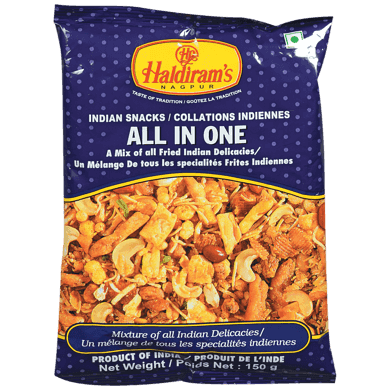 Haldiram’s Casse-croûte All In One 160 g, 0,94 $/100g