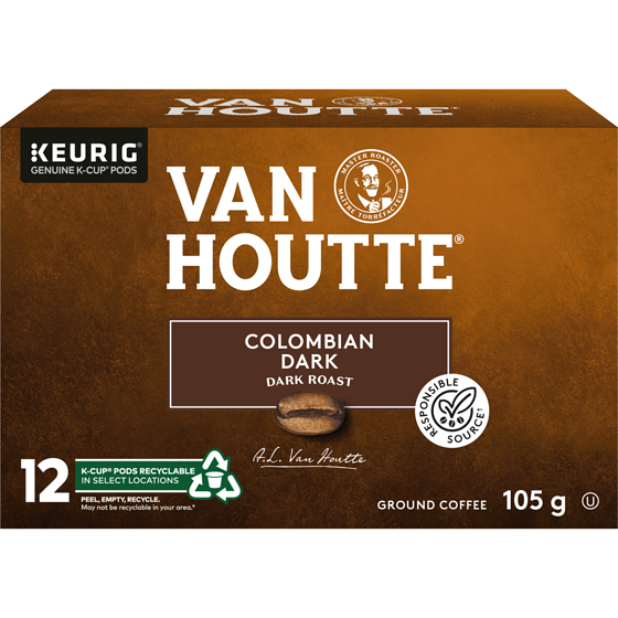Van Houtte Colombian Dark, Dark Roast, K-Cup Coffee Pods, 12 Count 12 ea, $1.17/1ea