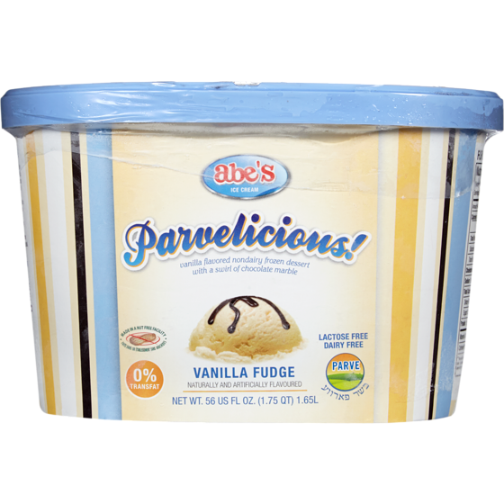 abes Kosher Dairy Free Frozen Dessert, Marbled Vanilla 1.65 l, $0.91/100ml