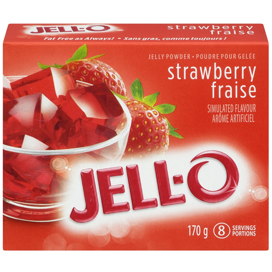 Jell-O Strawberry Jelly Powder Mix, Value Size 170 g, $1.47/100g