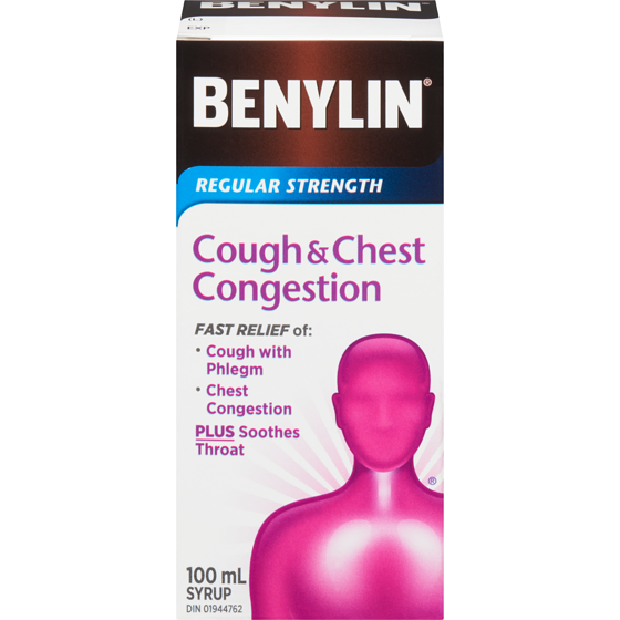 Benylin Cough & Chest Congestion Regular Strength 100 ml, $11.99/100ml