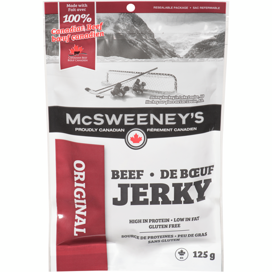 McSweeneys Bœuf séché, saveur originale 125 g, 8,39 $/100g