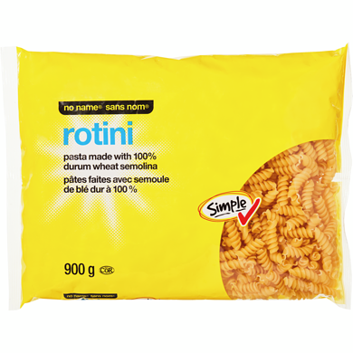 No Name Rotini 900 g, $0.22/100g